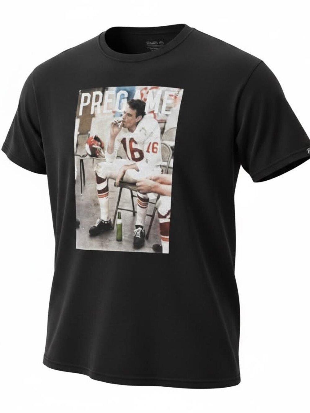 Fly Supply Pregame Len Dawson Graphic Tee Black T-Shirt Men's 2X